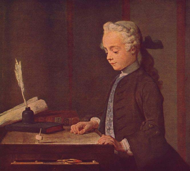 Jean Simeon Chardin Boy with a Top